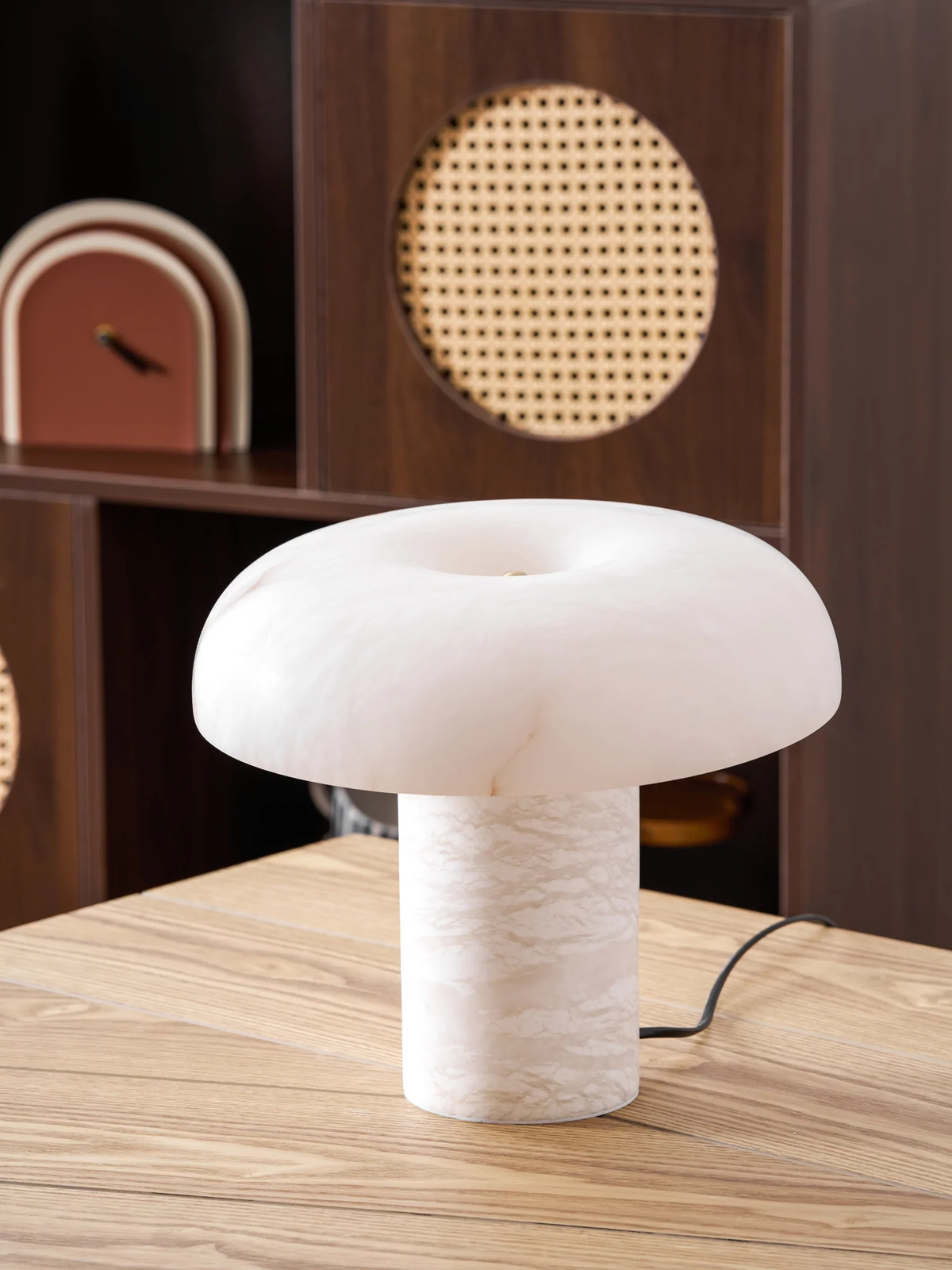 Mushroom Type Alabaster Table Lamp