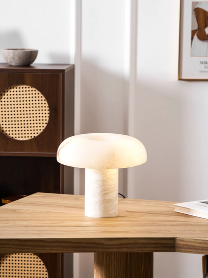Mushroom Type Alabaster Table Lamp