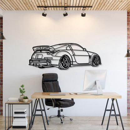 350z Perspective Metal Car Wall Art - MT1178