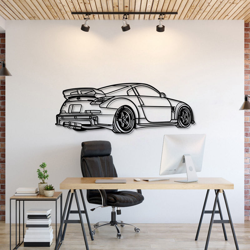 350z Perspective Metal Car Wall Art - MT1178