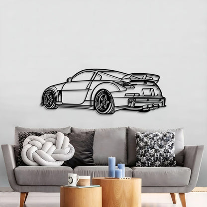 350z Perspective Metal Car Wall Art - MT1178