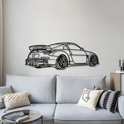 350z Perspective Metal Car Wall Art - MT1178