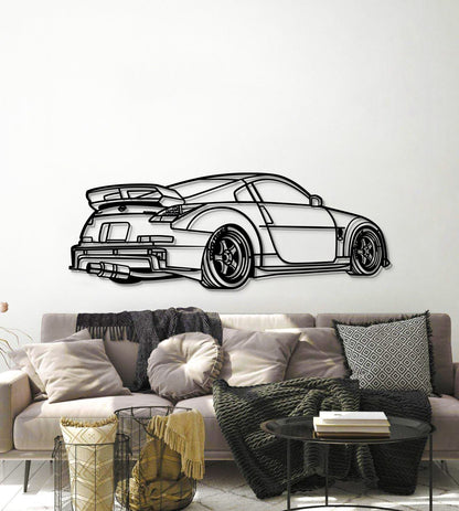350z Perspective Metal Car Wall Art - MT1178