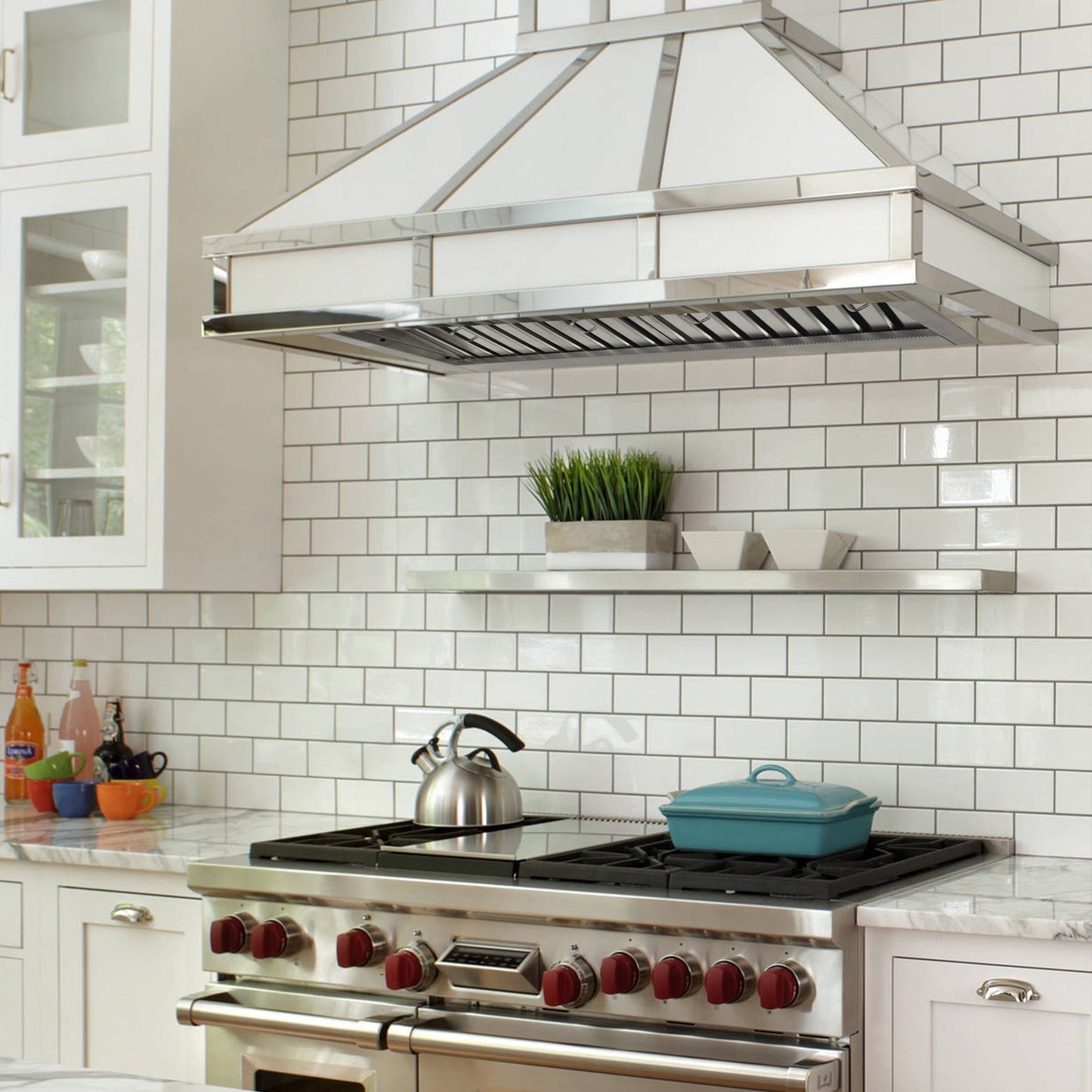 30“ Range Hood Insert, Ultra Quiet Stainless Steel 6" Ducted with 600 CFM Powerful Suction-NX-19IL-30