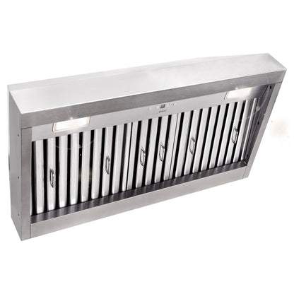 36" Range Hood Insert, Ultra Quiet Stainless Steel 6" Ducted with 600 CFM Powerful Suction-NX-19IL-36
