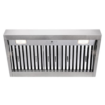 36" Range Hood Insert, Ultra Quiet Stainless Steel 6" Ducted with 600 CFM Powerful Suction-NX-19IL-36