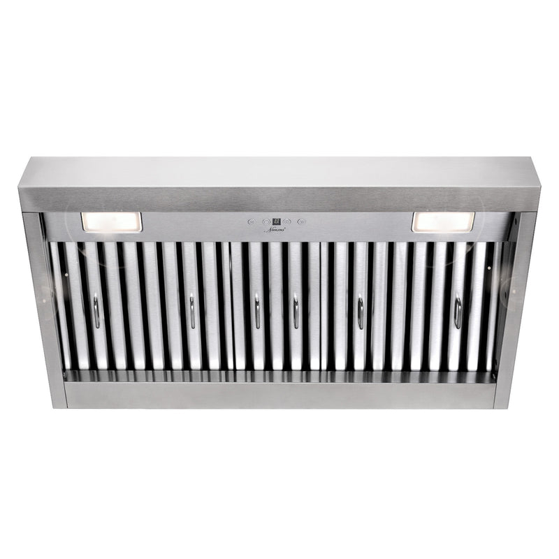 36" Range Hood Insert, Ultra Quiet Stainless Steel 6" Ducted with 600 CFM Powerful Suction-NX-19IL-36