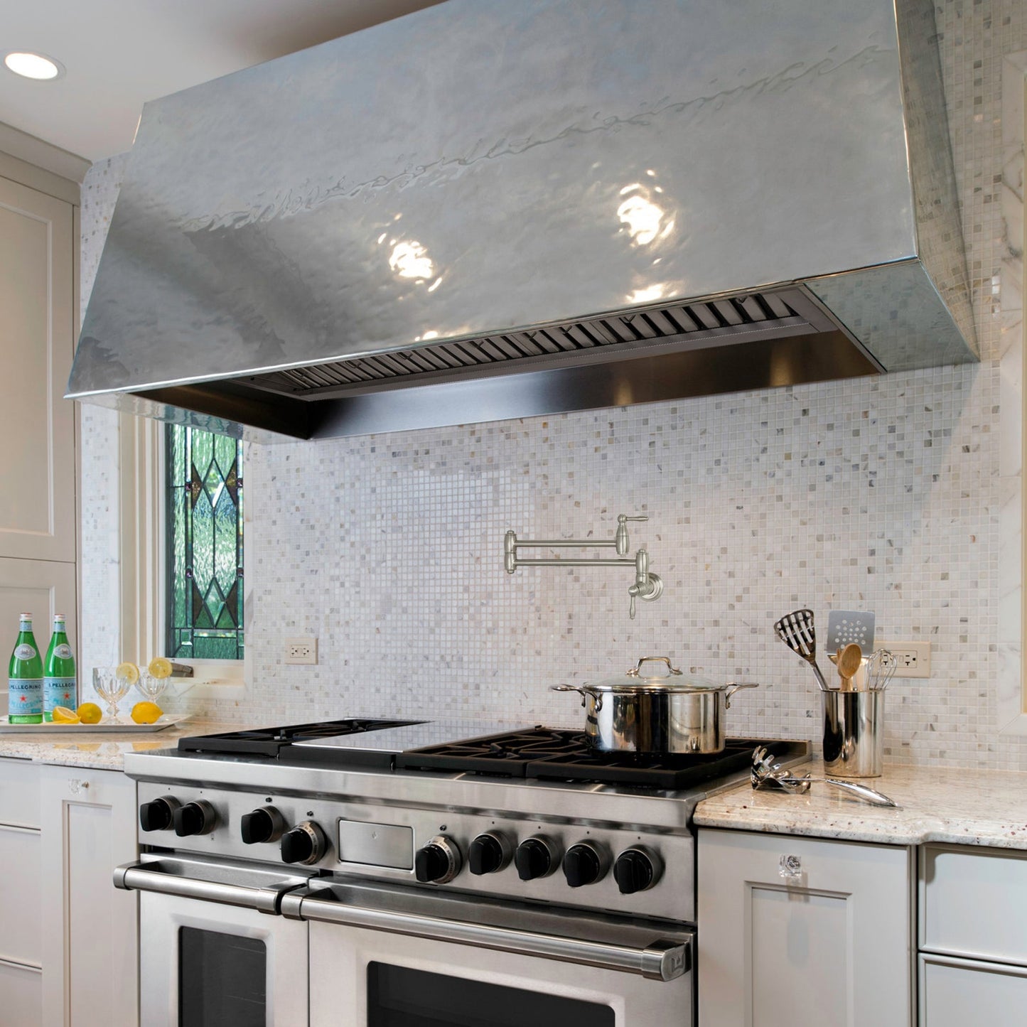 48" Range Hood Insert, Ultra Quiet Stainless Steel 8" Ducted with 1200 CFM Powerful Suction-NX-19IL-48
