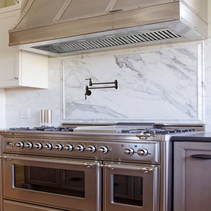 54" Range Hood Insert, Ultra Quiet Stainless Steel 8" Ducted with 1200 CFM Powerful Suction-NX-19IL-54