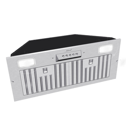 30“ Range Hood Insert, 600 CFM Built-in Stainless Steel Kitchen Hood with LED Lights - NX-HOOD-30