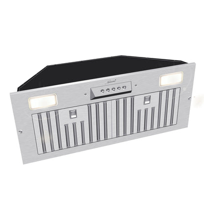 30“ Range Hood Insert, 600 CFM Built-in Stainless Steel Kitchen Hood with LED Lights - NX-HOOD-30