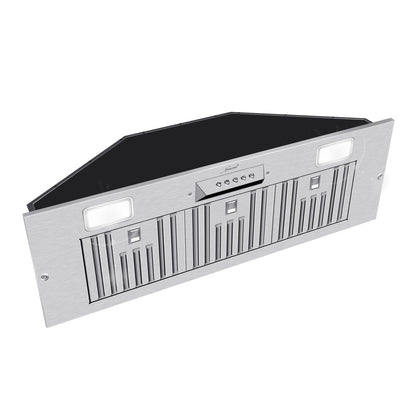 36“ Range Hood Insert, 600 CFM Built-in Stainless Steel Kitchen Hood with LED Lights - NX-HOOD-36