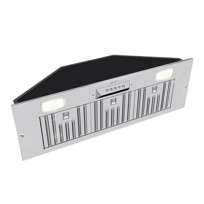 36“ Range Hood Insert, 600 CFM Built-in Stainless Steel Kitchen Hood with LED Lights - NX-HOOD-36