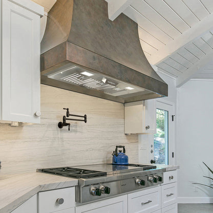 36“ Range Hood Insert, 600 CFM Built-in Stainless Steel Kitchen Hood with LED Lights - NX-HOOD-36
