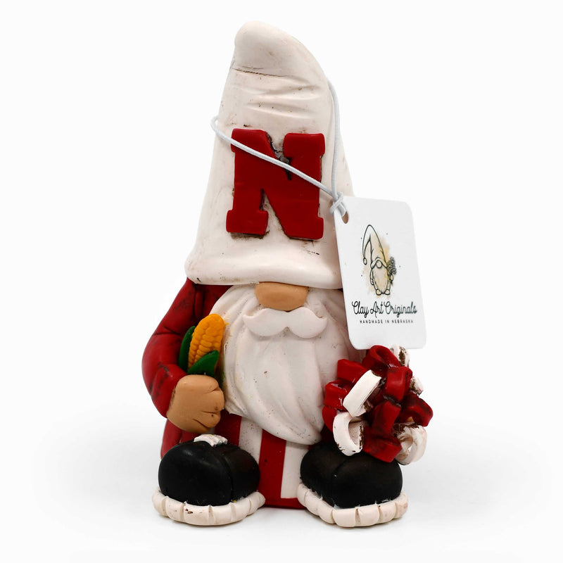 Nebraska Cornhusker Gnome Figurines | Multiple Designs | Clay Art Originals