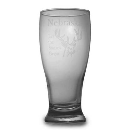 Etched Pilsner Glass | Customizable | RCK Creations & More
