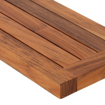 Oiled Teak Framed Floating Shelf - 24"