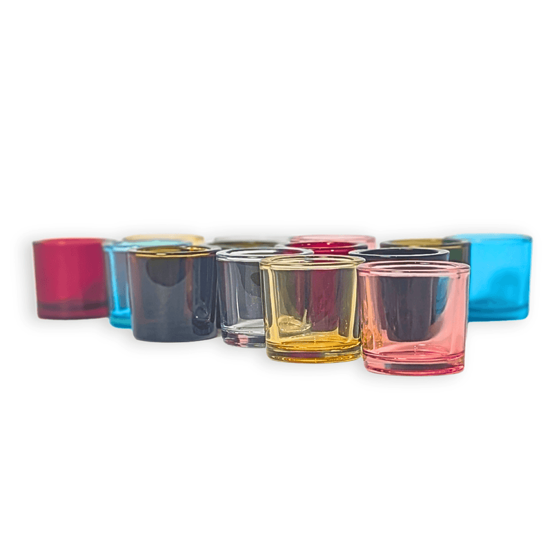 Heavy Glass Votive Candle Holders - 50% Recycled Glass, view 2