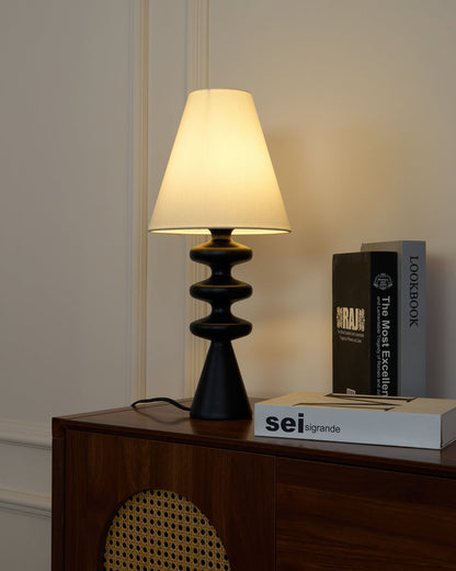 Ripple Wood Table Lamp
