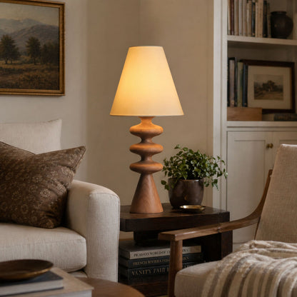 Ripple Wood Table Lamp