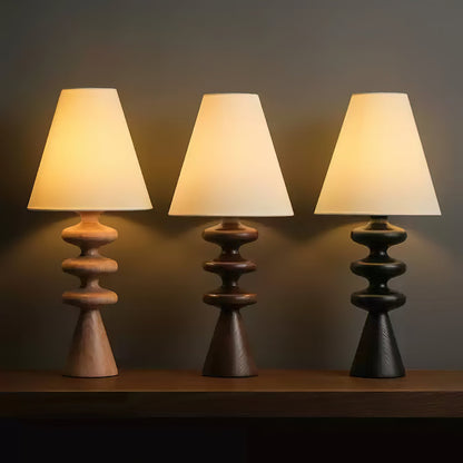 Ondelle Sculpted Wood Table Lamp