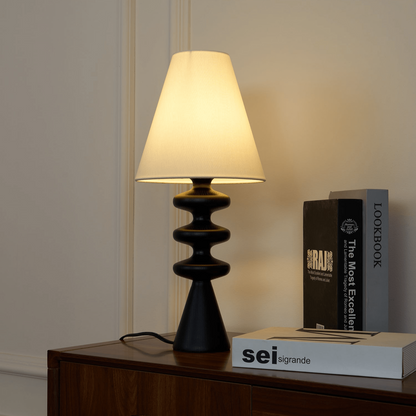 Ondelle Sculpted Wood Table Lamp