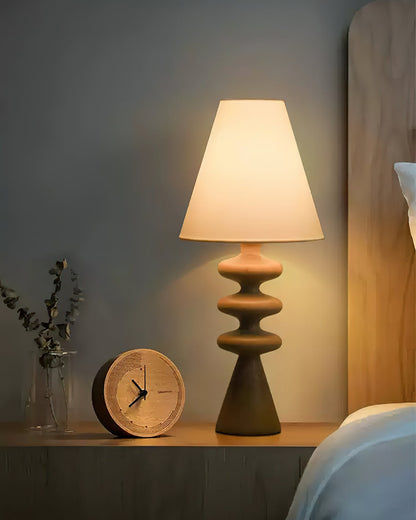 Ondelle Sculpted Wood Table Lamp