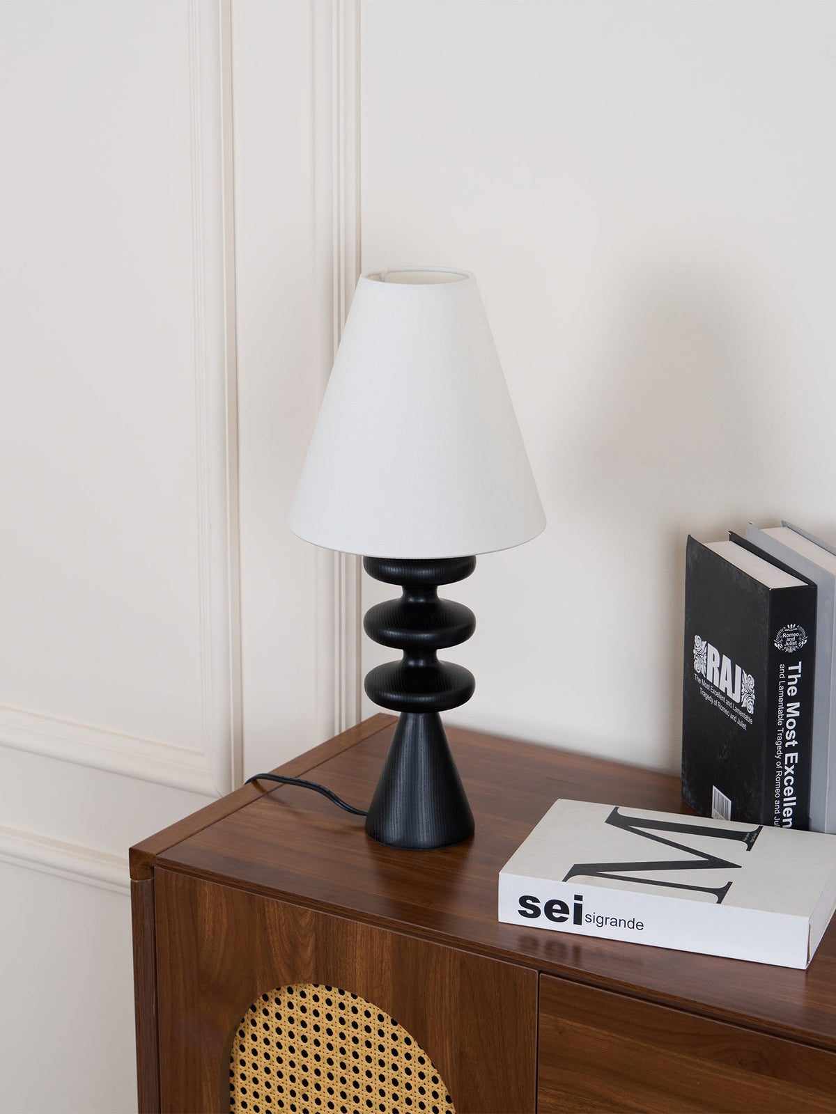 Ondelle Sculpted Wood Table Lamp