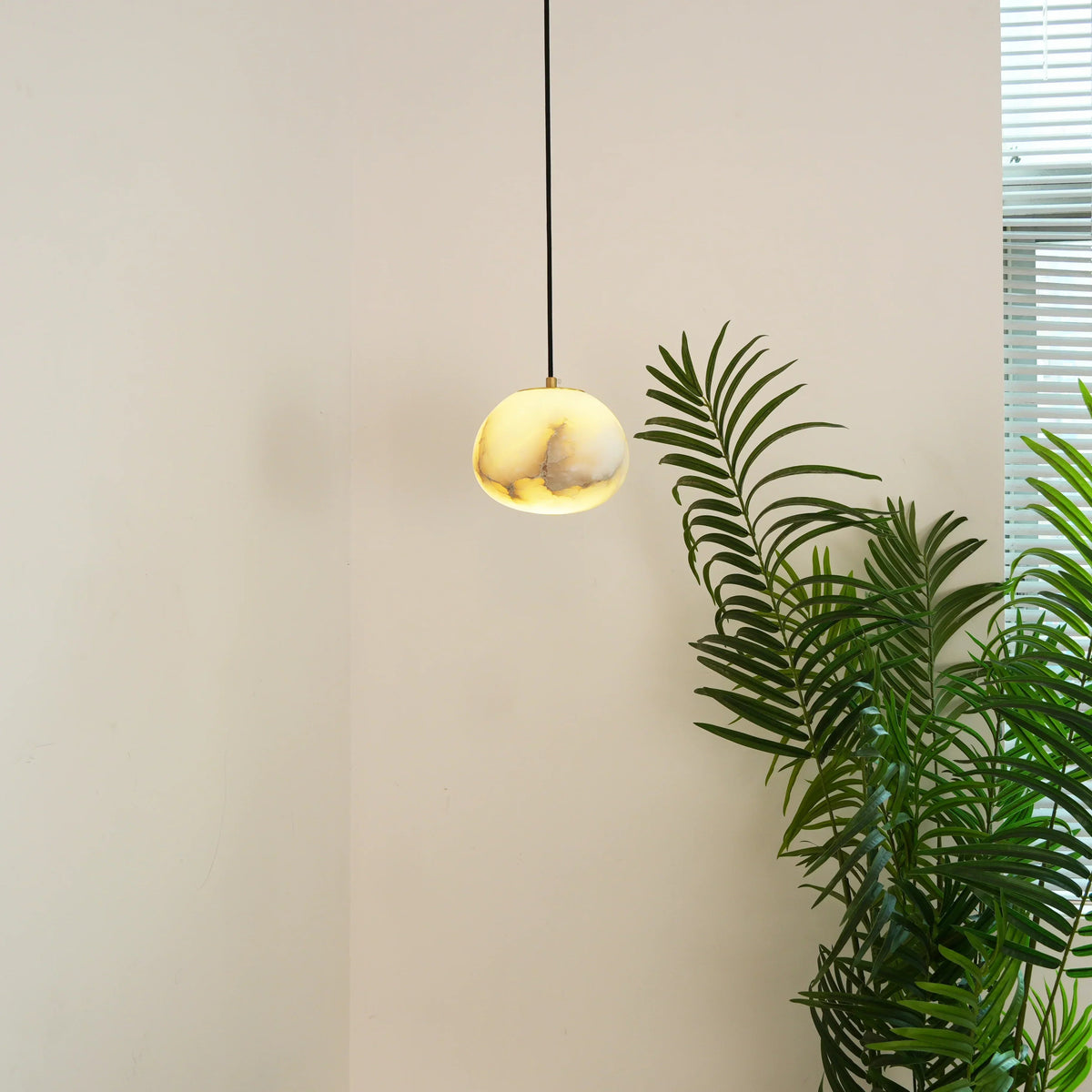 Orelisse Alabaster Pebble Pendant Light