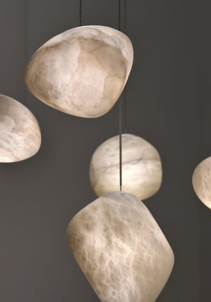 Orelisse Alabaster Pebble Pendant Light