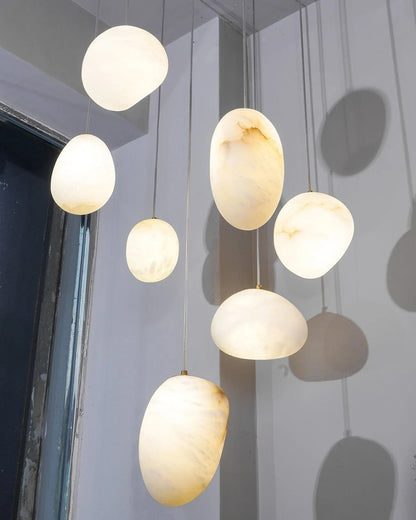Orelisse Alabaster Pebble Pendant Light