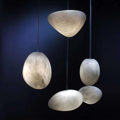 Orelisse Alabaster Pebble Pendant Light