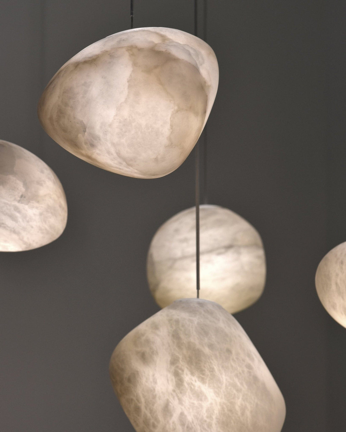 Orelisse Alabaster Pebble Pendant Light