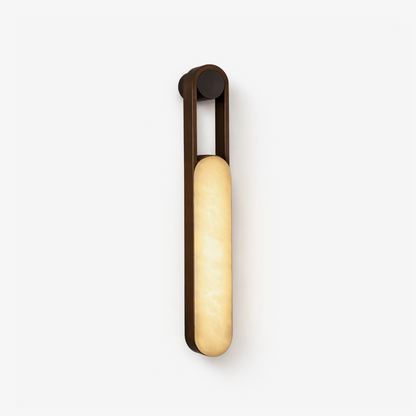 Orven Ring Handle Alabaster Wall Light