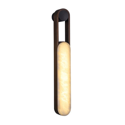 Orven Ring Handle Alabaster Wall Light