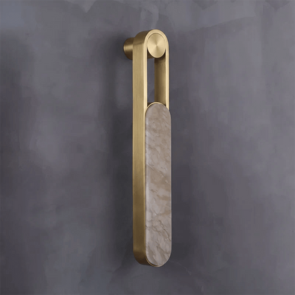 Orven Ring Handle Alabaster Wall Light