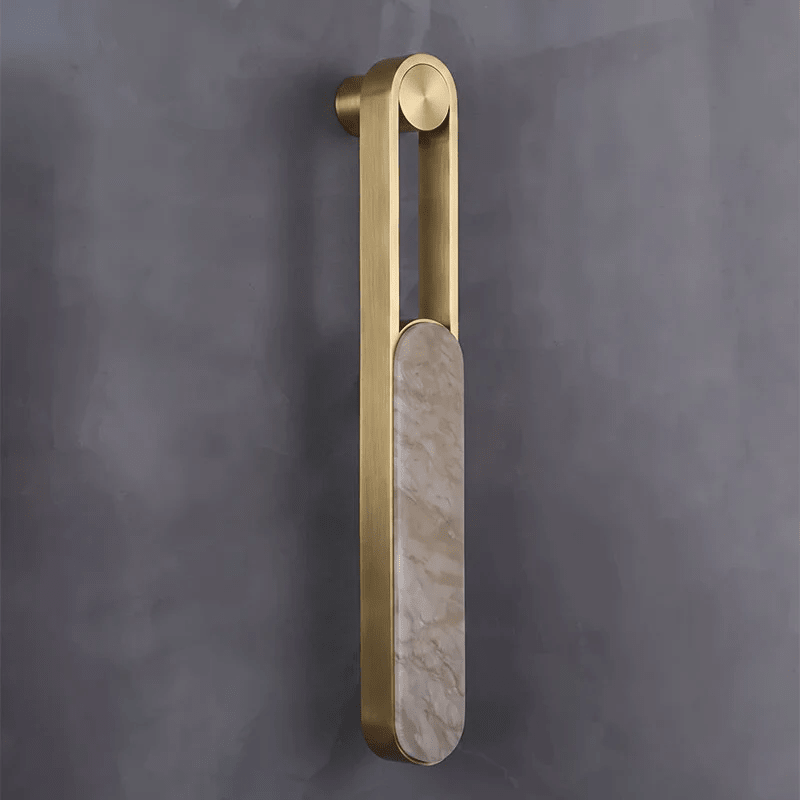 Orven Ring Handle Alabaster Wall Light
