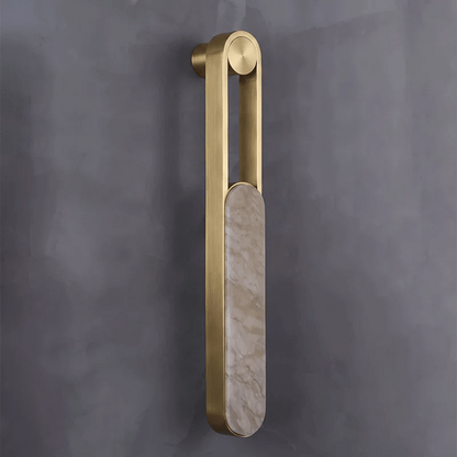 Orven Ring Handle Alabaster Wall Light