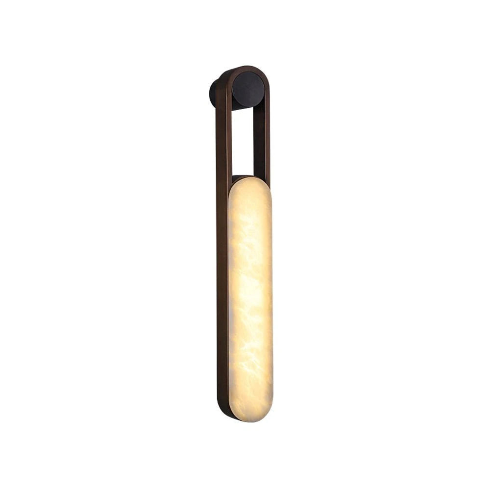 Orven Ring Handle Alabaster Wall Light