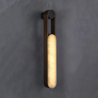 Orven Ring Handle Alabaster Wall Light
