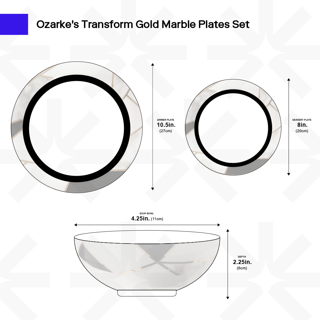Transform Gold Plates Set
