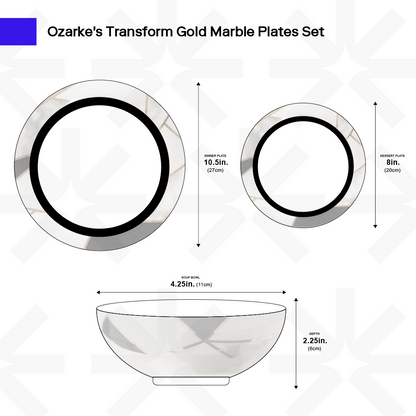 Transform Gold Plates Set