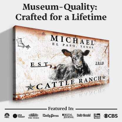 Cattle Ranch Sign X