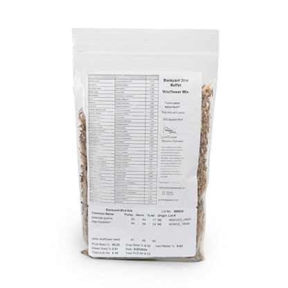 Backyard Bird Buffet Native Nebraska Wildflower Mix | 2.4 oz | Prairie Legacy Inc.