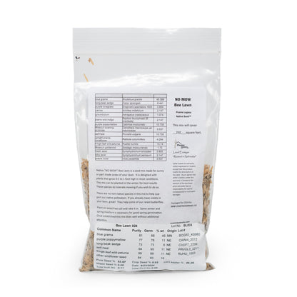 No Mow Bee Lawn Native Seed Wildflower Mix | 1.76 oz | Prairie Legacy Inc.