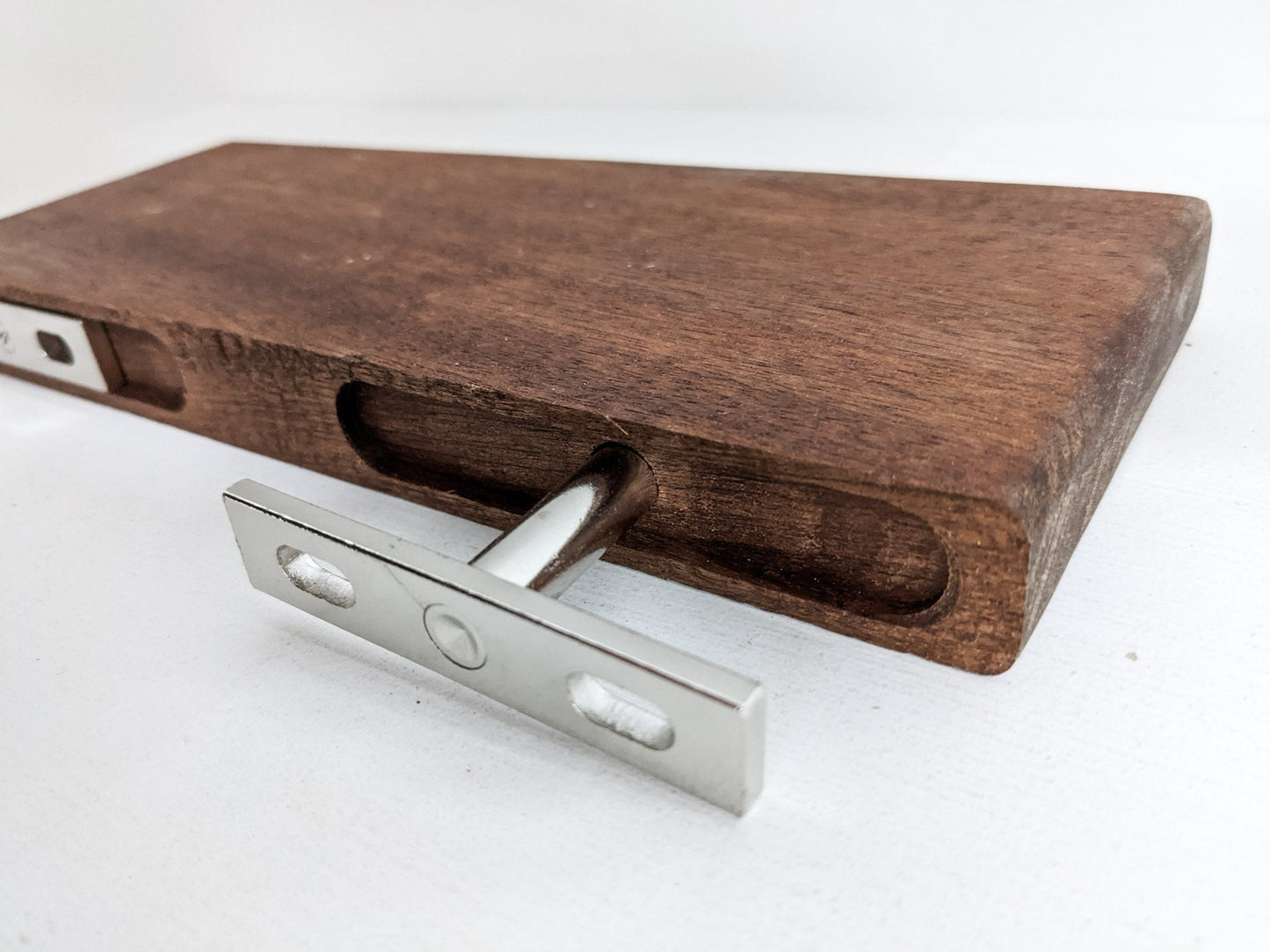 Vinyl Record Floating Shelf in Oak