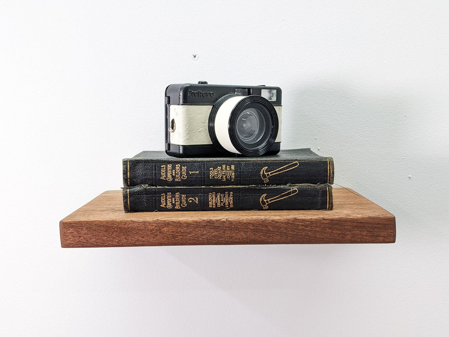 Thin Mahogany Floating Shelf in 6" to 36" lengths