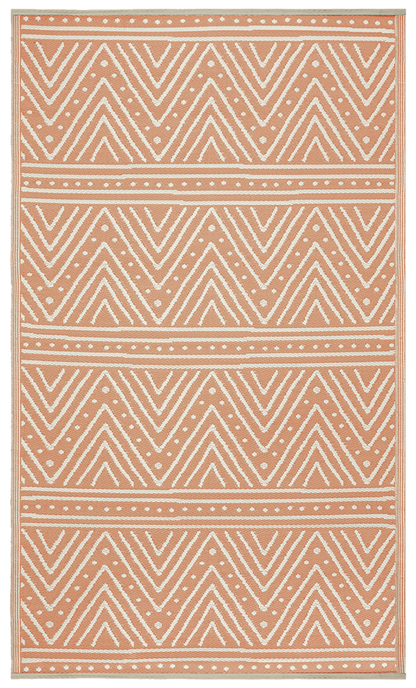 Patan - Coral Outdoor Rug for Patio