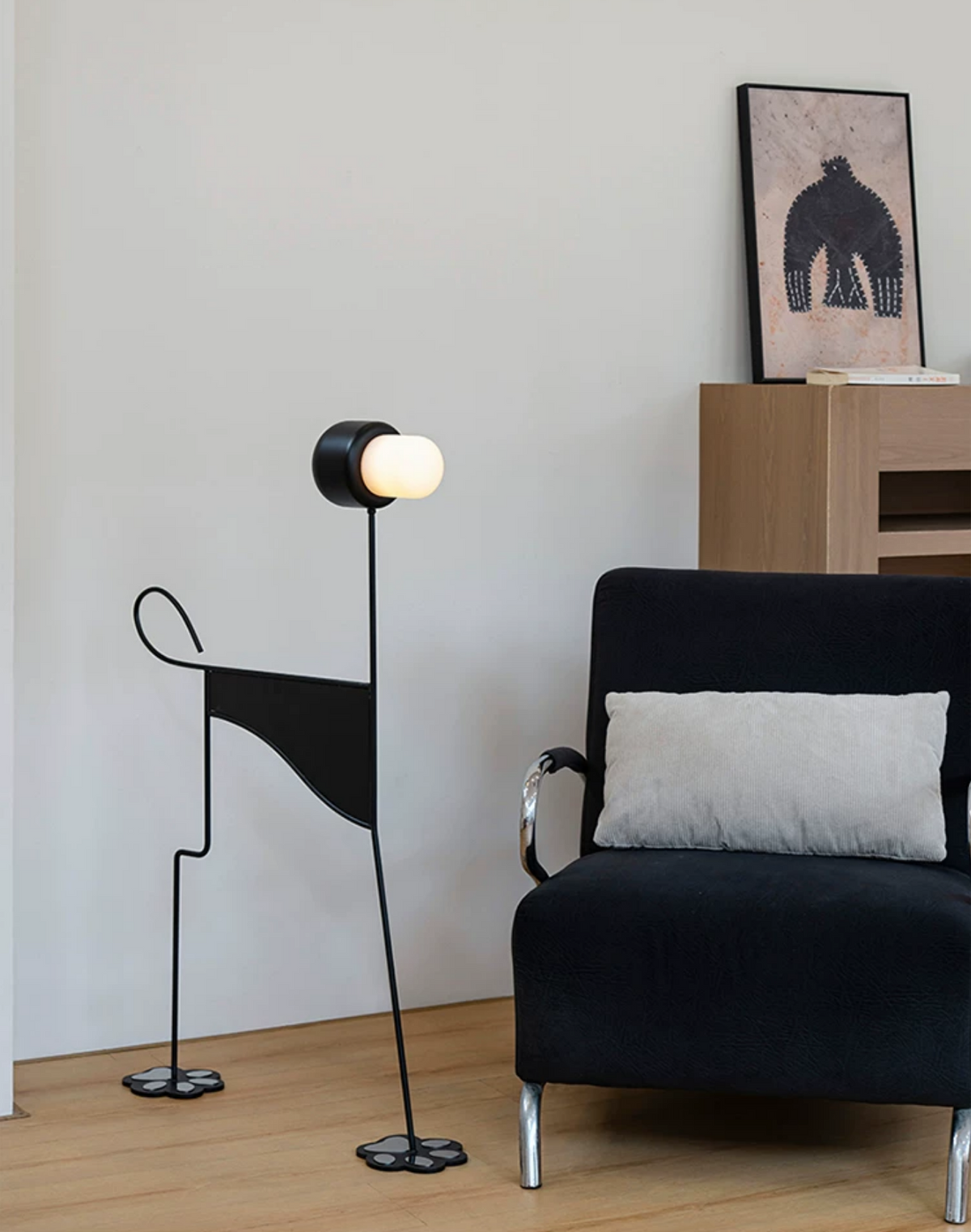 Pavlo Sculptural Dog Floor Lamp