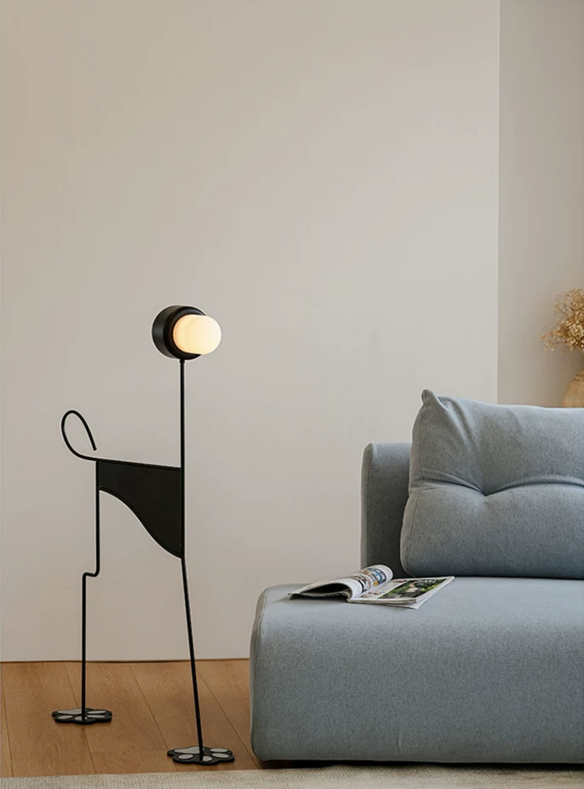 Pavlo Sculptural Dog Floor Lamp